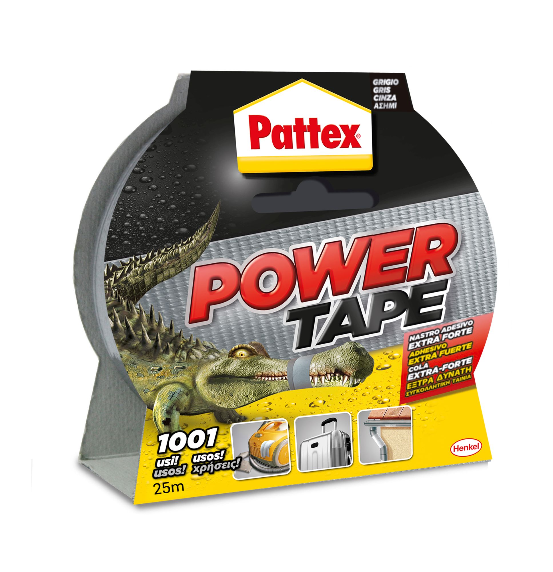 Pattex Power Tape 50x25 m. Gris