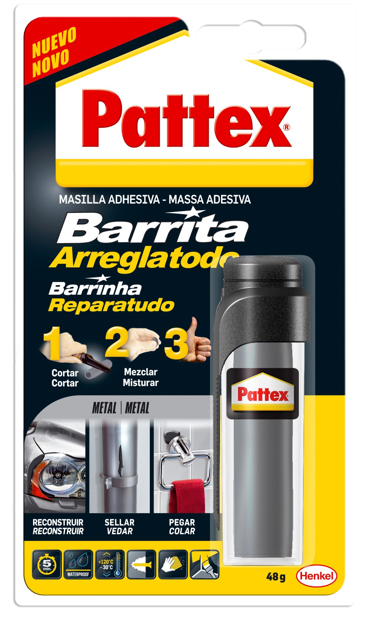 Pattex Barrita Arreglatodo Esp. Metal Bl 48 gr