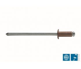 REMACHE ESTÁNDAR BRALO ALUMINIO / ACERO BRONCE CABEZA ALOMADA BLISTER