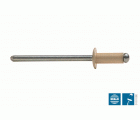 REMACHE ESTÁNDAR BRALO ALUMINIO / ACERO BEIGE CABEZA ALOMADA