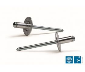 REMACHE ESTÁNDAR BRALO ALUMINIO / ACERO CABEZA ANCHA 14 BLISTER