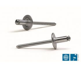 REMACHE FLOR BRALO ALUMINIO / ACERO CABEZA ANCHA