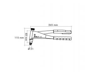 REMACHADORA MANUAL TUERCAS BRALO T-105