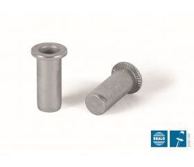 TUERCA REMACHABLE ACERO BRALO LISA CABEZA ANCHA FONDO CERRADO
