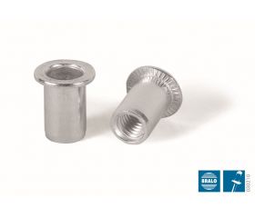 TUERCA REMACHABLE ALUMINIO BRALO LISA CABEZA ANCHA