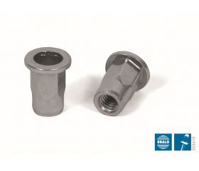 TUERCA REMACHABLE ACERO BRALO HEXAGONALCILINDRICA CABEZA ANCHA