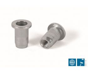 TUERCA REMACHABLE ACERO BRALO RANURADA CABEZA ANCHA