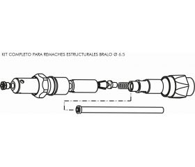 KIT REMACHADO LARGO Ø6.5 ESTRUCTURAL HT-40