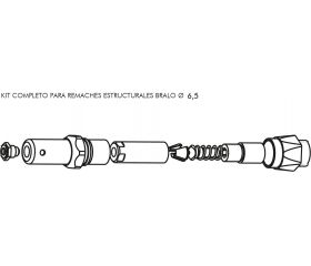 KIT REMACHADO Ø6.5 ESTRUCTURAL HT-40