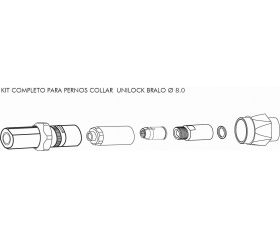 KIT REMACHADO Ø8.0 UNILOCK HT-40