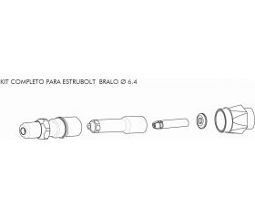 KIT REMACHADO Ø6.4 ESTRUBOLT HT-40