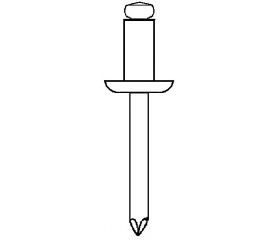 REMACHE ESTÁNDAR BRALO INOX / INOX CABEZA ALOMADA