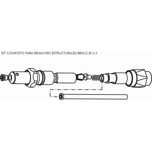 KIT REMACHADO LARGO Ø6.5 ESTRUCTURAL HT-40