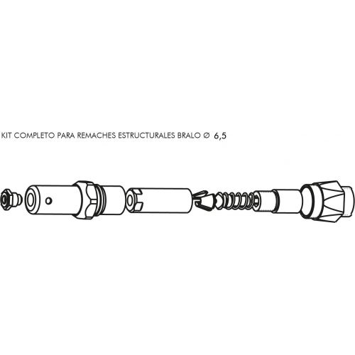 KIT REMACHADO Ø6.5 ESTRUCTURAL HT-40