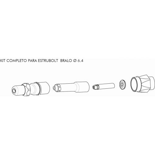 KIT REMACHADO Ø6.4 ESTRUBOLT HT-40