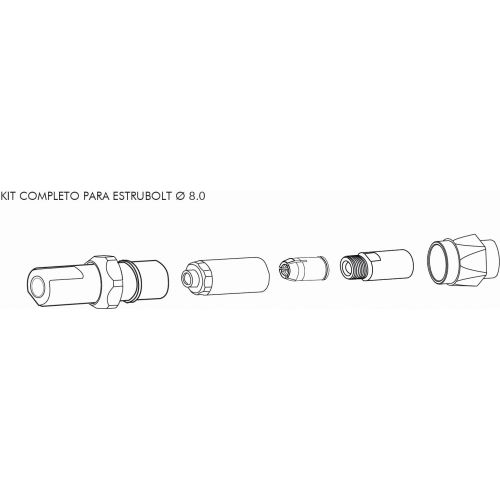 KIT REMACHADO Ø8.0 ESTRUBOLT HT-40