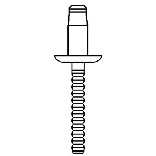 REMACHE HARD LOCK BRALO ACERO / ACERO CABEZA ALOMADA