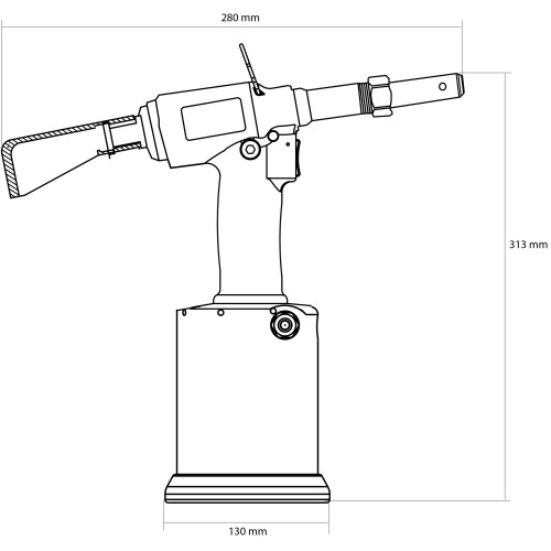 REMACHADORA NEUMÁTICA PT-28LB
