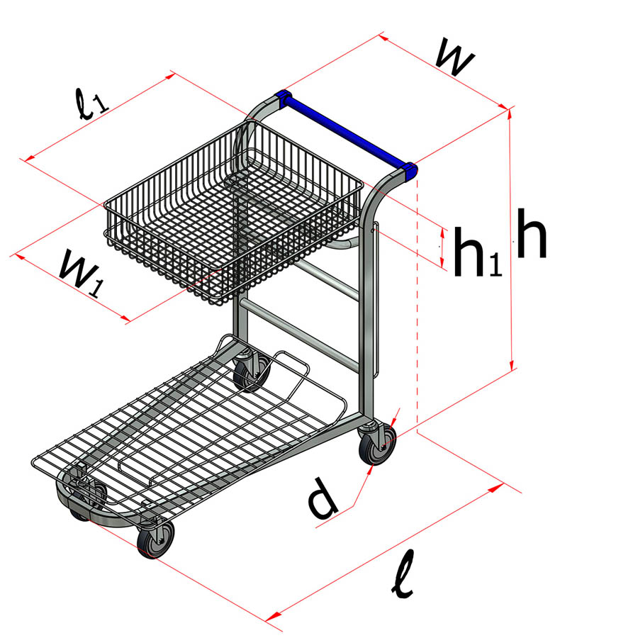 Carros Encajables Acero Galvanizado Diámetro 100mm M10662
