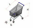 Carros Supermercado carga 100 litros M10653