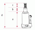 Gatos Hidráulicos de Botella 6 Toneladas G80103