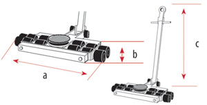 Tanquetas Serie Profesional Giratorias 20 Toneladas T30103