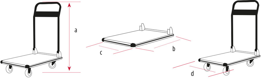 Carros Abatibles de Aluminio carga 150 Kg M10505