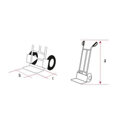 Carretillas Acero Ruedas Impinchables Carga 300Kg M10703