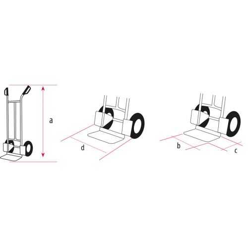 Carretillas Aluminio Hotel Plataforma Fija Carga 150Kg M10304