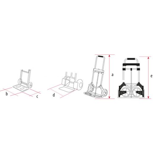 Carretillas Plegables para Almacén 90 Kg M10105