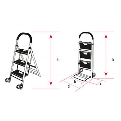 Carretillas convertibles en escalera Carga 120Kg M10201