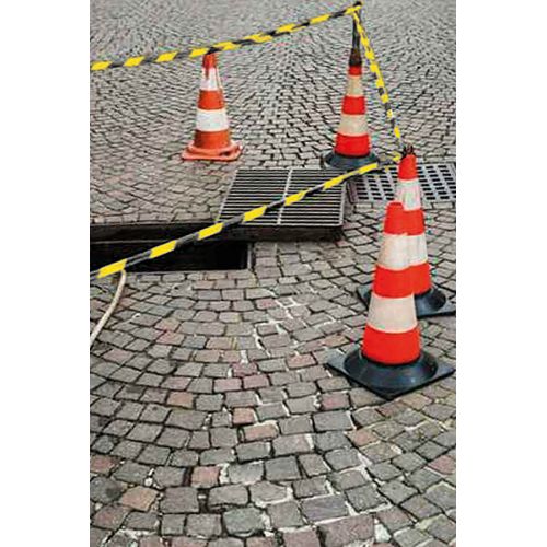 Cintas de Baliza a doble cara 200m amarilla y negra SPE200