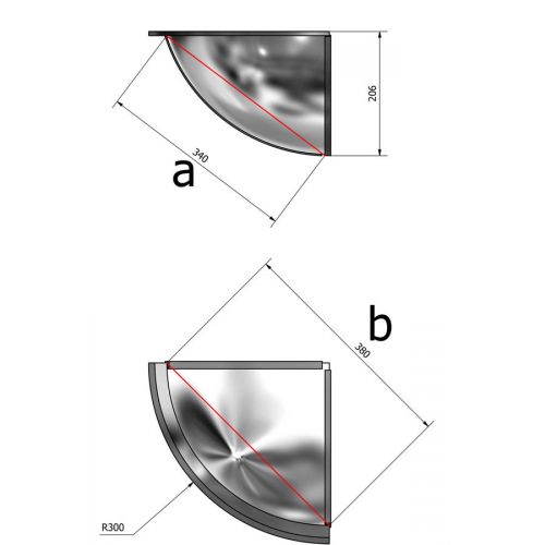Señalización Espejos Interiores 2 Lados 60 cm SHQ060