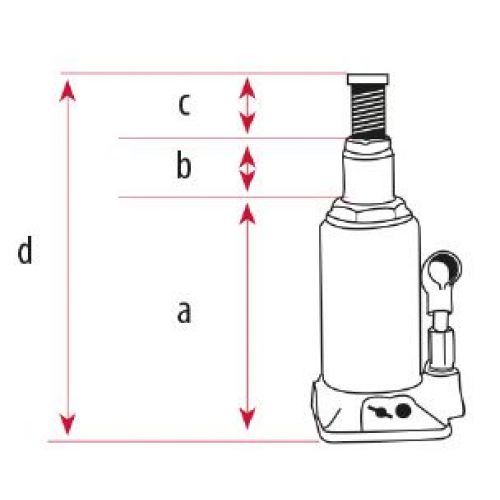 Gatos Hidráulicos de Botella 2 Toneladas G80101