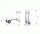 Carretillas convertibles en carro Carga 200Kg M10202