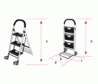 Carretillas convertibles en escalera Carga 120Kg M10201
