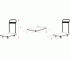 Carros Abatibles de Acero epoxi carga 150 Kg M10501