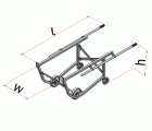 Carros Portabidones de Aluminio carga 210 Kg PB2100