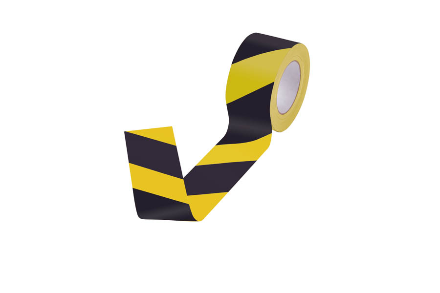 Cintas de Baliza a doble cara 200m amarilla y negra SPE200