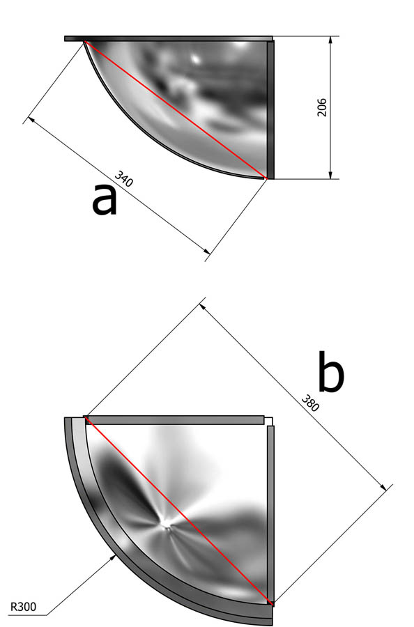 Señalización Espejos Interiores 2 Lados 60 cm SHQ060