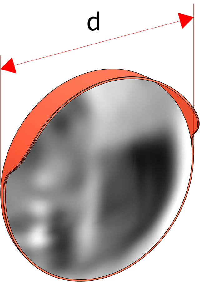 Señalización Espejos Exteriores parabólicos 60 cm SEV060