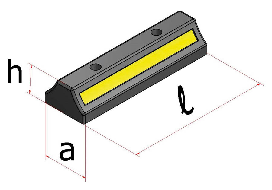 Tope Parking Goma 50cm STP500