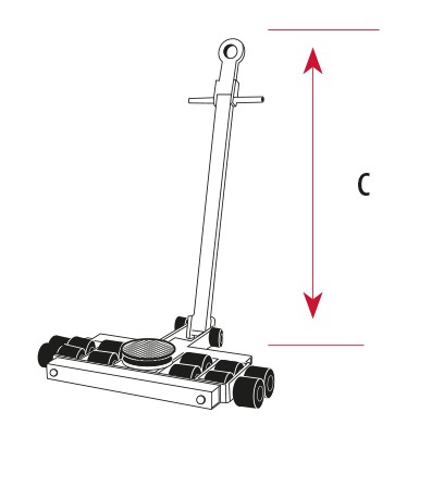Tanquetas Serie Profesional Giratorias 9 Toneladas T30101