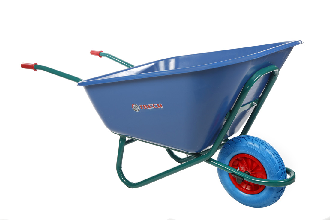 Carretillo C1 900 Bandeja Nylon Azul con rueda impinchable