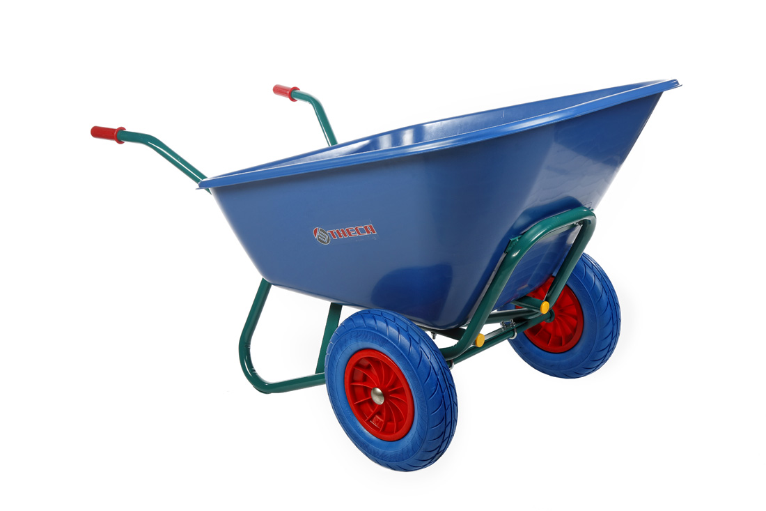 Carretillo C2 900 Bandeja Nylon Azul con 2 ruedas impinchables