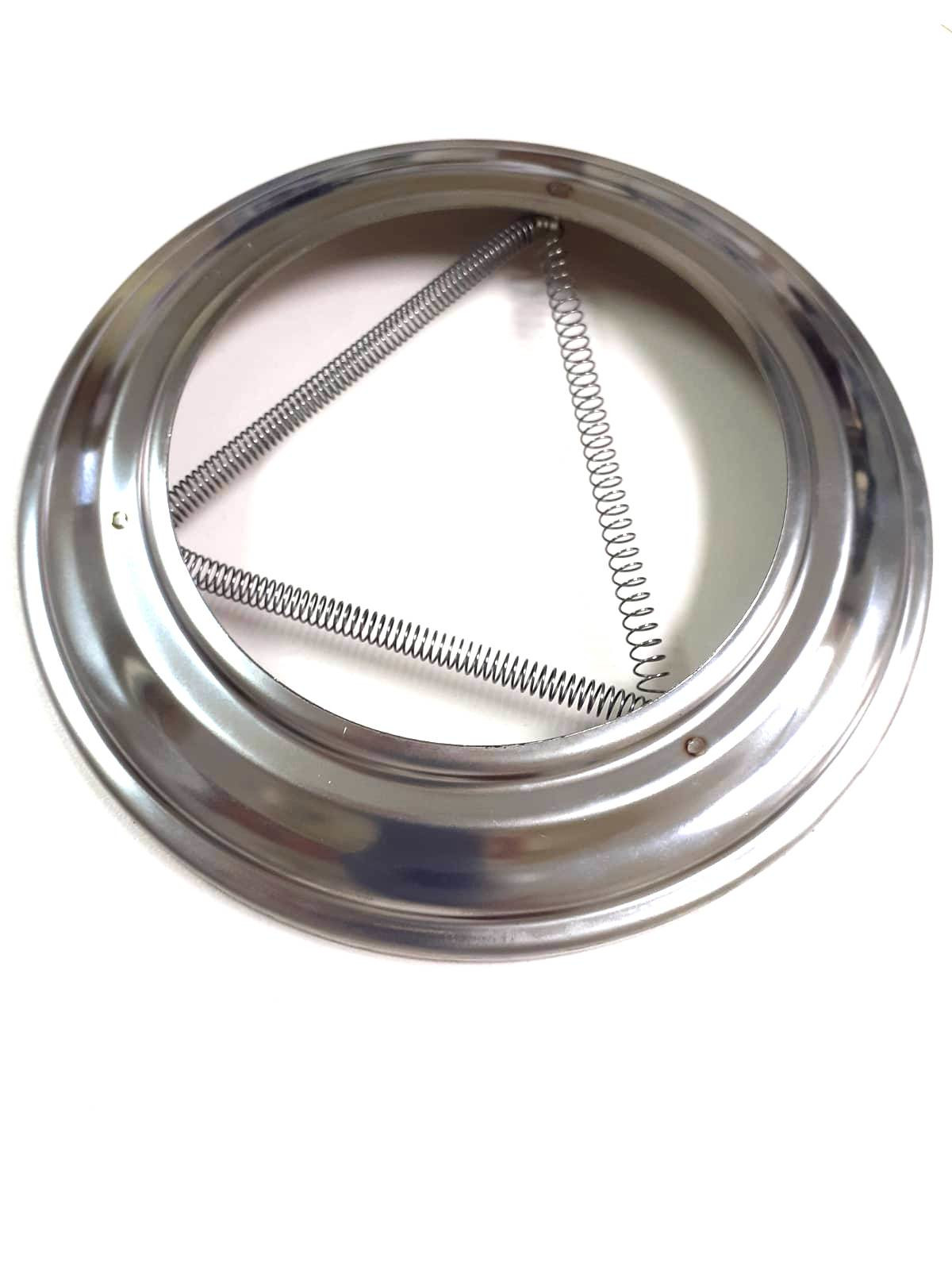 Embellecedor inoxidable AISI-316 Simple pared diametro 80 mm