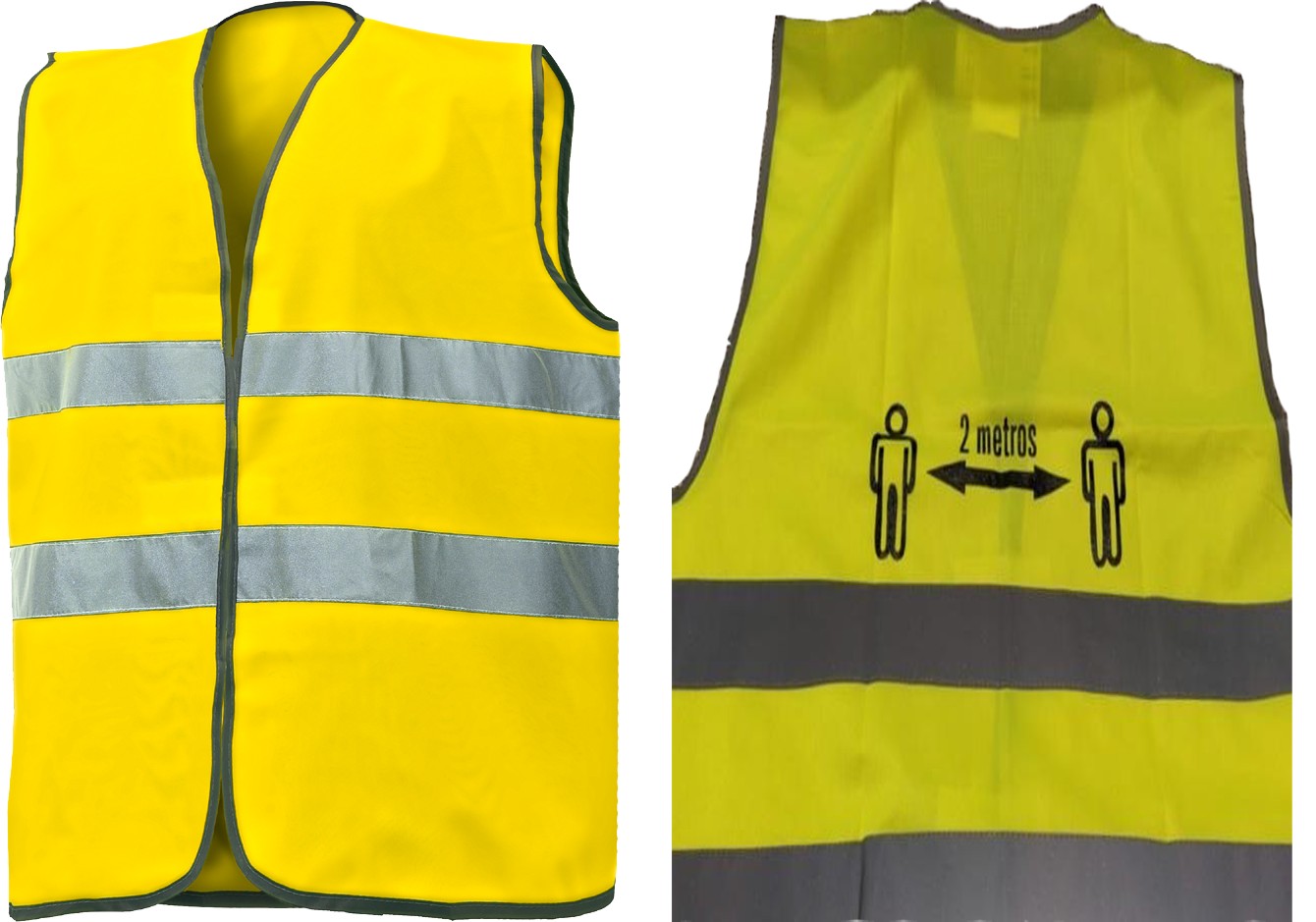CHALECO A.V. SERIGRAFIADO DISTANCIA SEGURIDAD