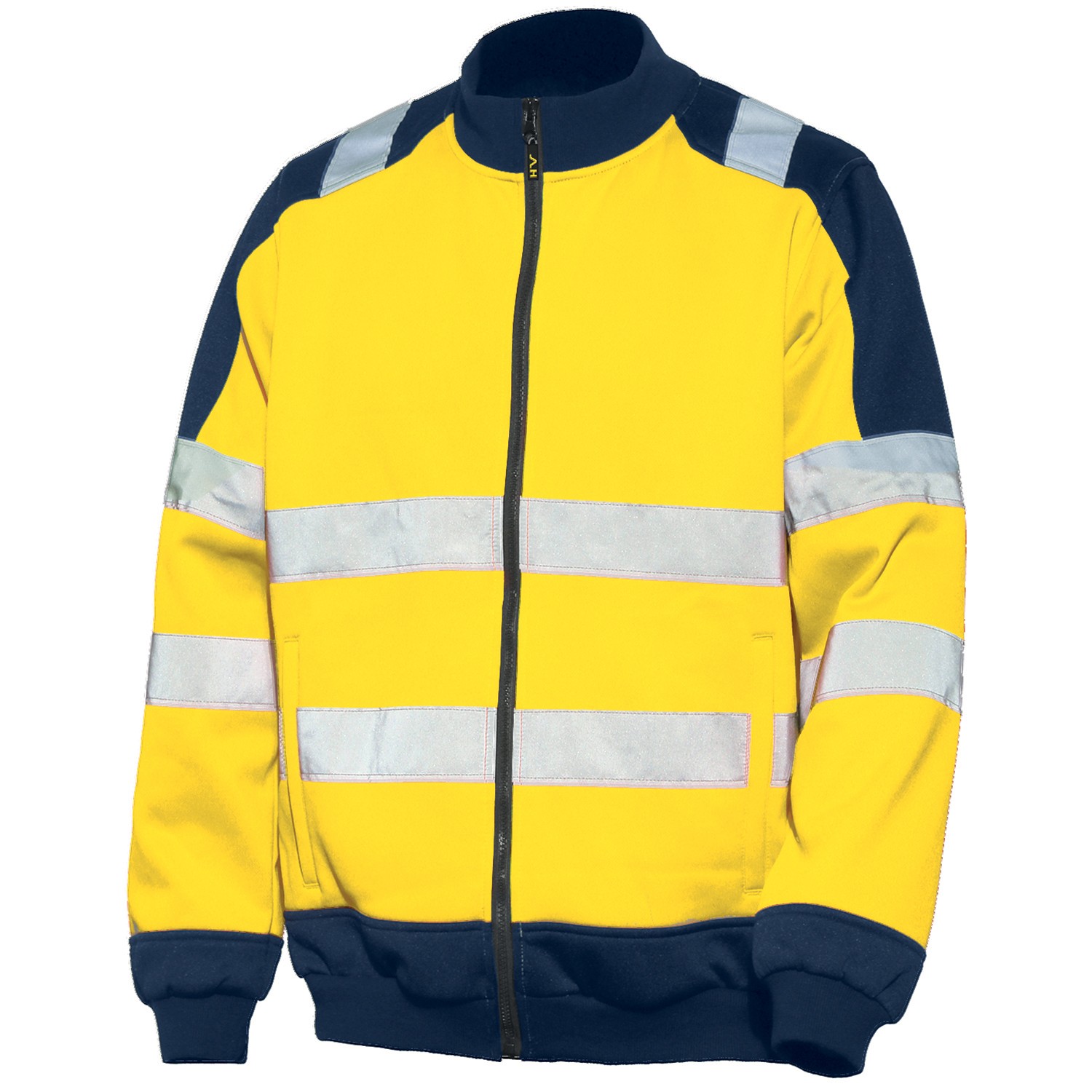 Sudadera bicolor MIRROR A.V. EN ISO 20471 Talla S Azul marino-Amarillo flúor (48)