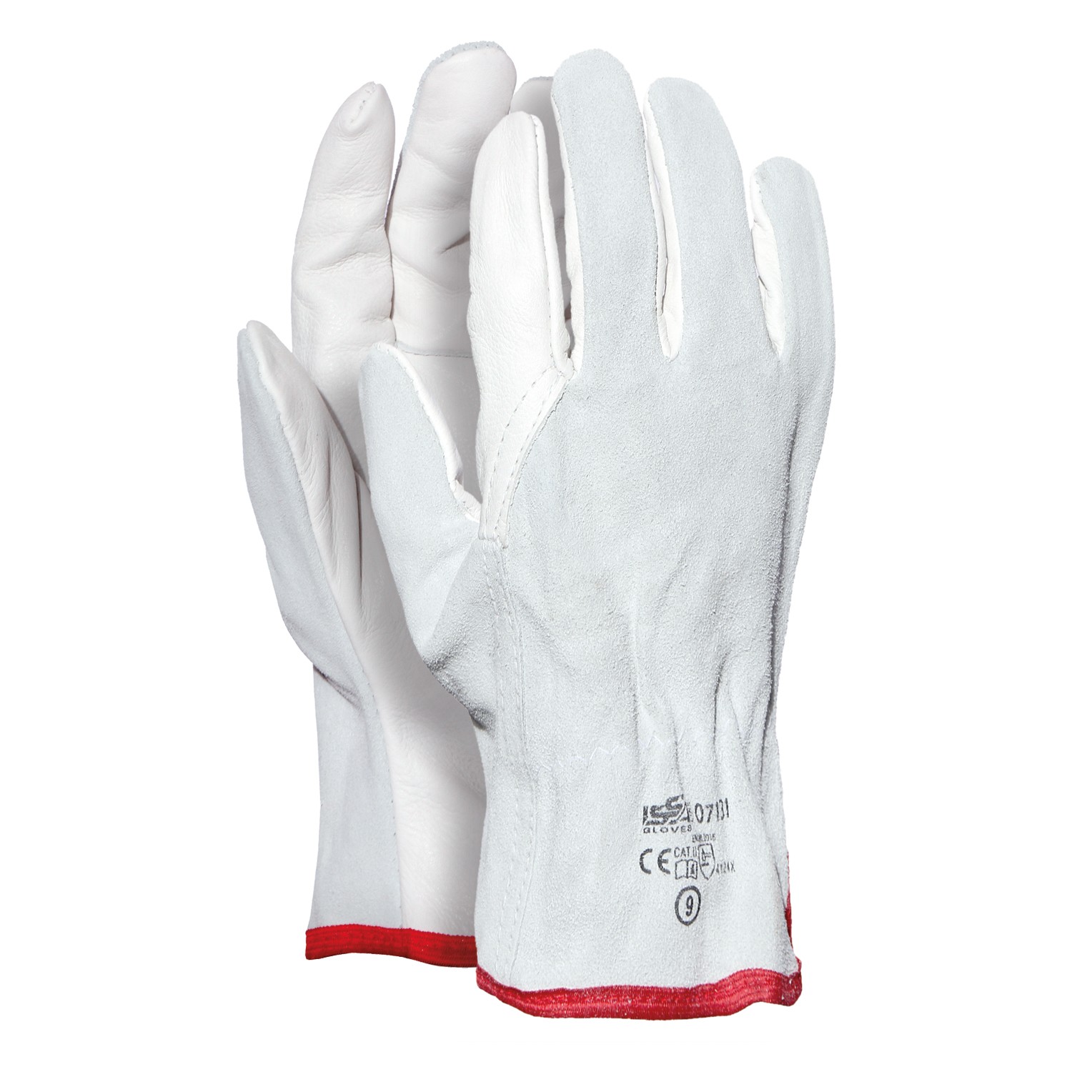 GUANTE FLOR VACUNO DORSO SERRAJE