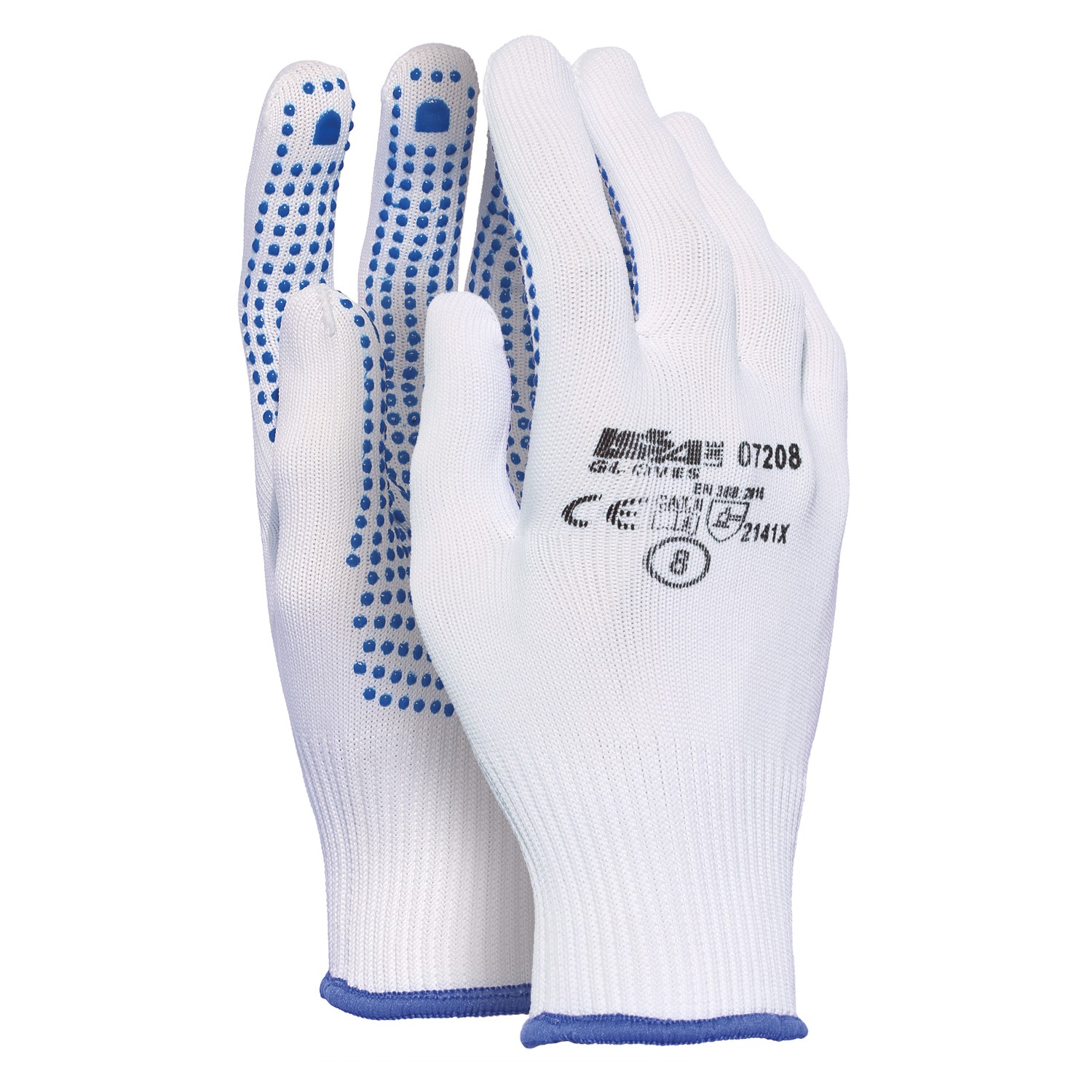 GUANTE NYLON PUNTOS PVC